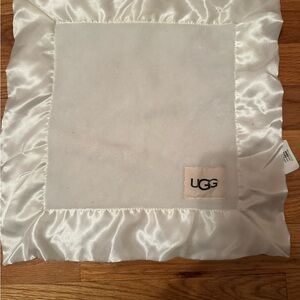 UGG White Small Baby Blanket Square